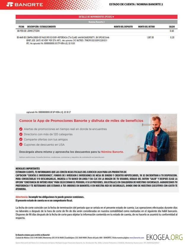 Mexique Banorte Bank Street, version 2